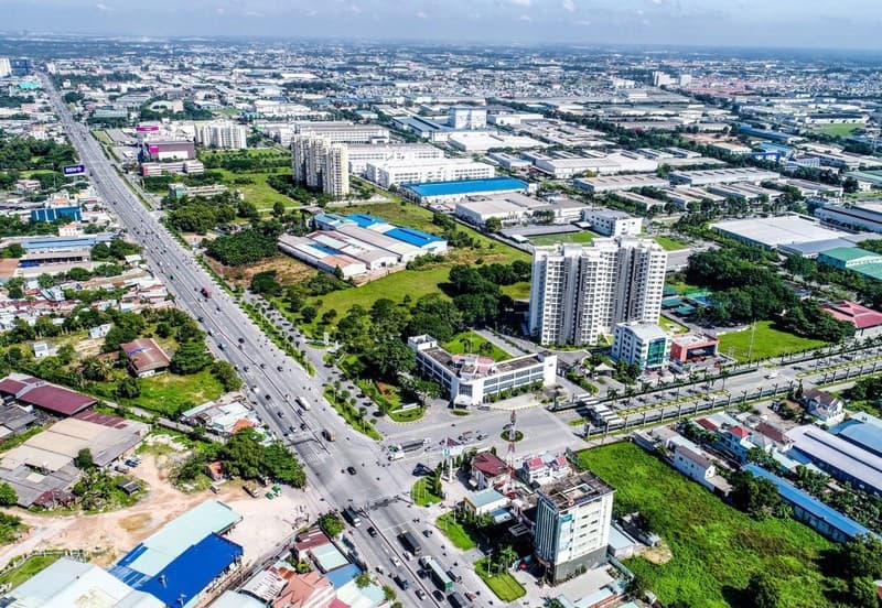 Diện mạo đô thị thành phố mới Thuận An đang đổi thay từng ngày (Ảnh: sưu tầm)